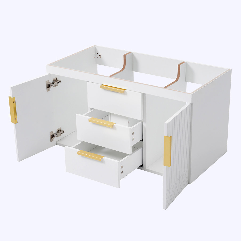Mercer41 Wall Mounted Bathroom Vanity without Sink | Wayfair